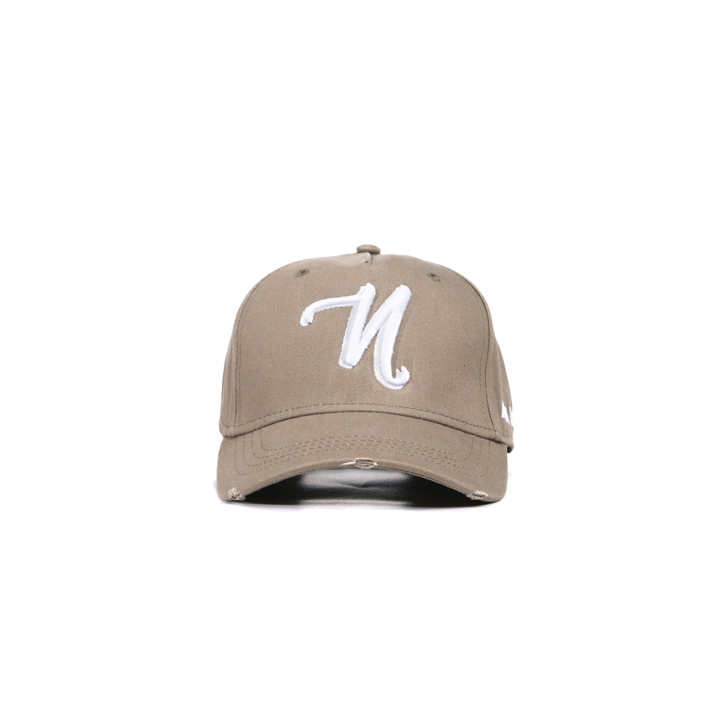 The Distressed Cap - OLIVE GREEN