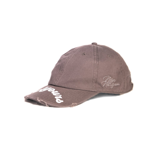 The Distressed Dad Cap - Grey