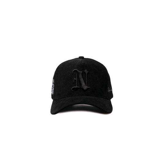 Corduroy Baseball Cap - Black