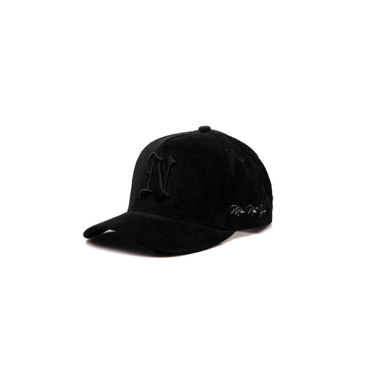 Corduroy Baseball Cap - Black