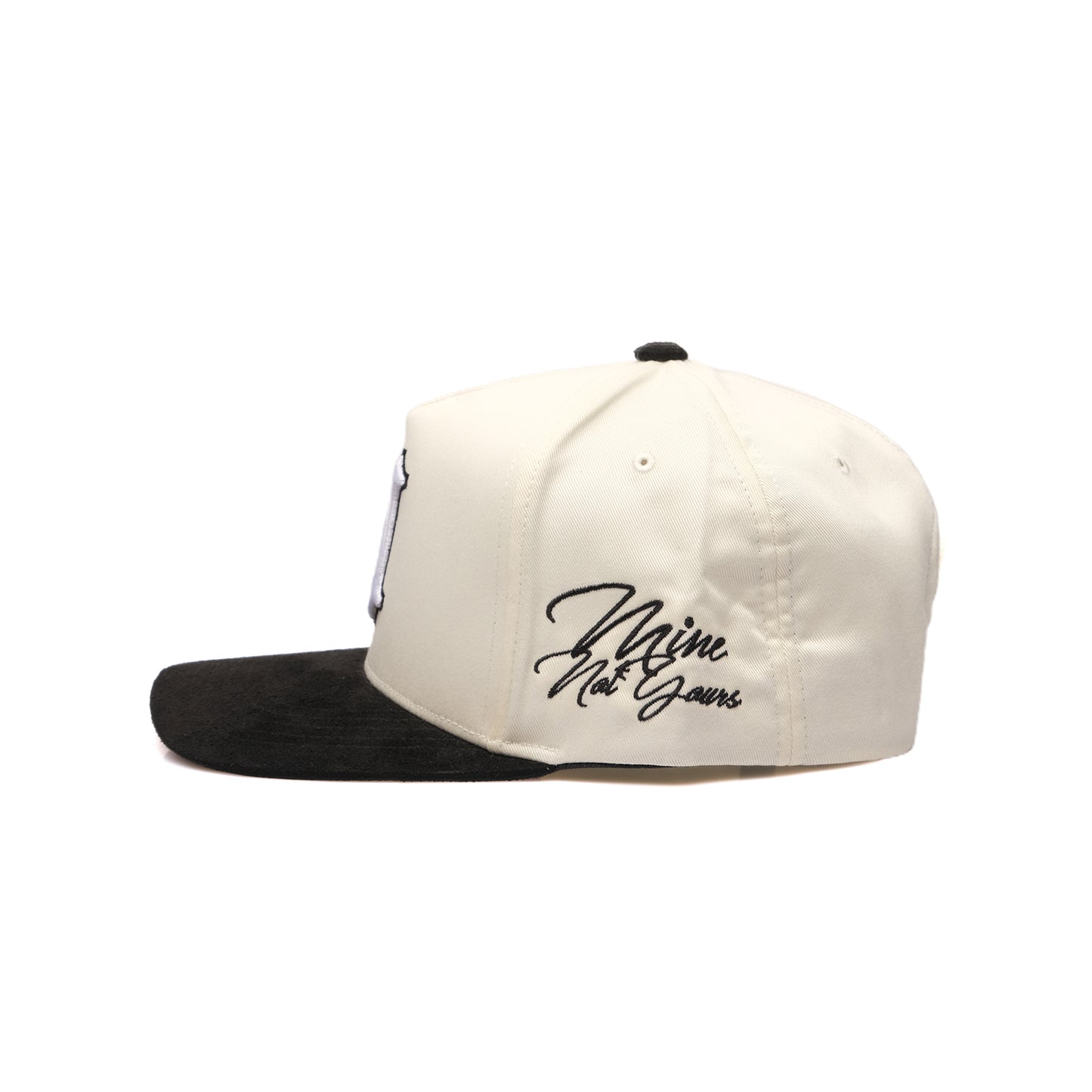 Two Tones Faux Suede - Black Brim