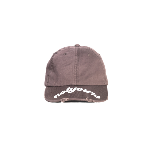 The Distressed Dad Cap - Grey