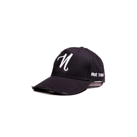 The Distressed Cap - Black