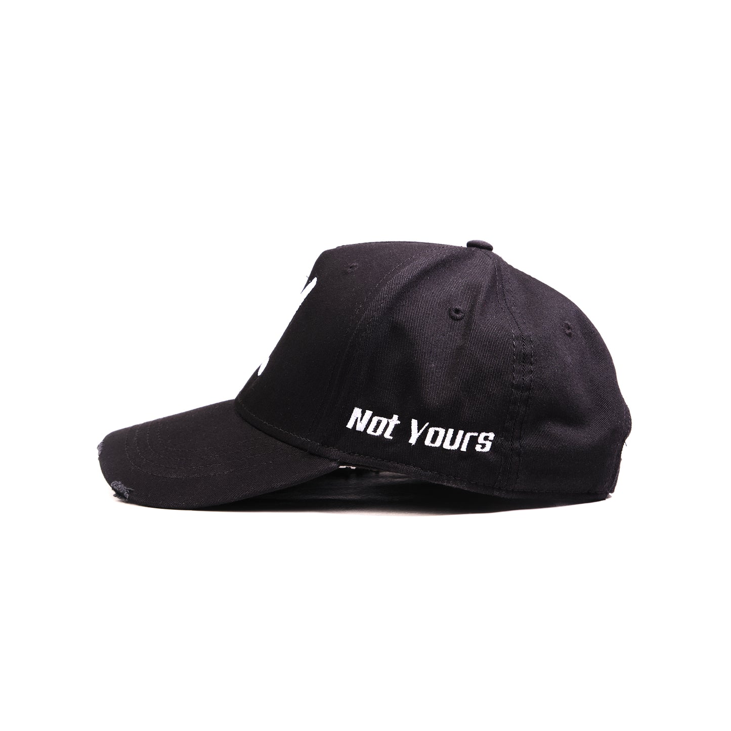 The Distressed Cap - Black