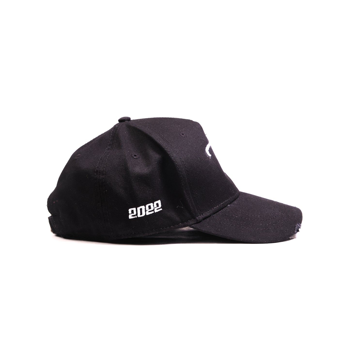 The Distressed Cap - Black