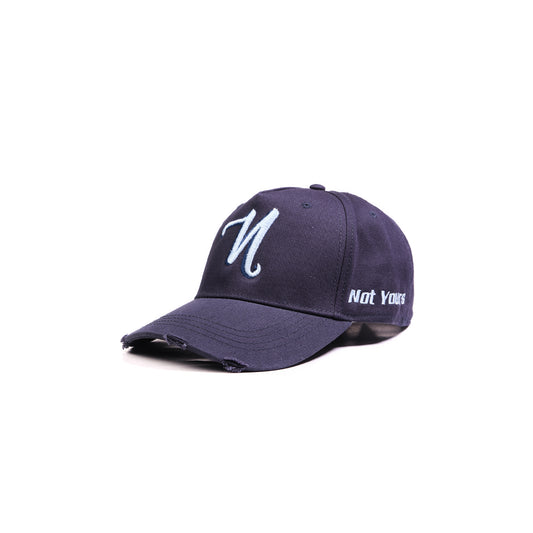 The Distressed Cap - Navy Blue