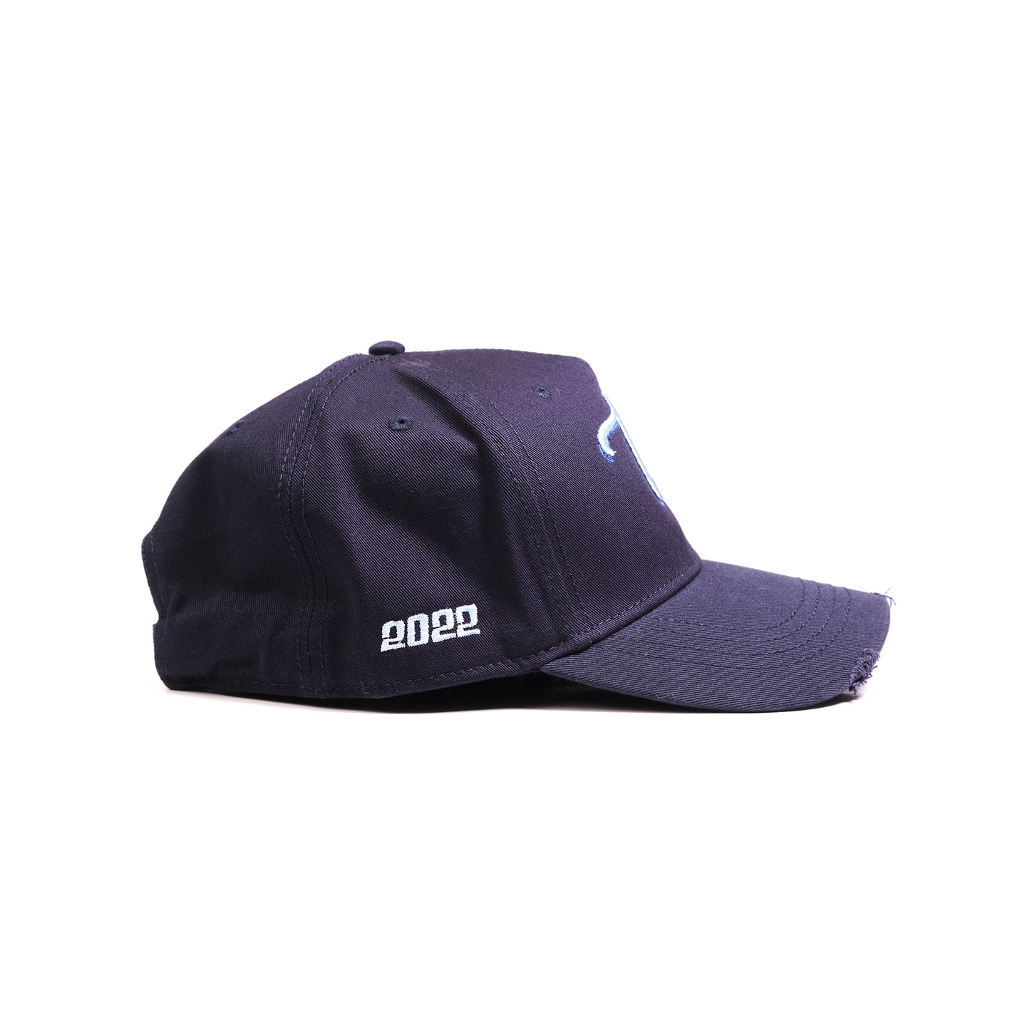 The Distressed Cap - Navy Blue