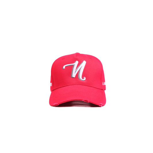 The Distressed Cap - Red