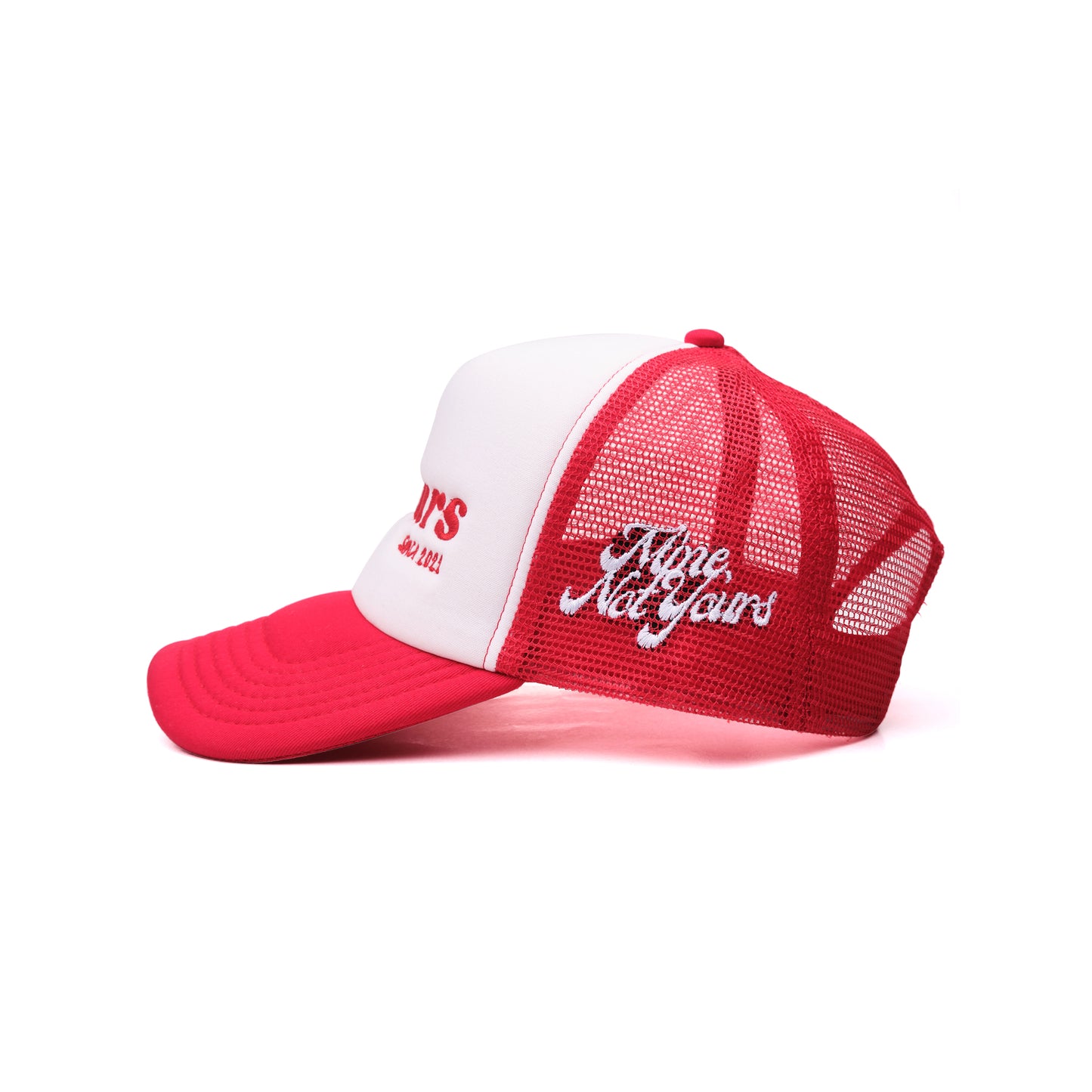 The Trucker Cap  - Red White