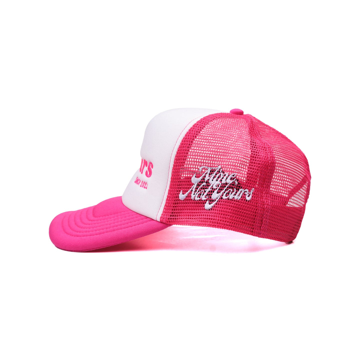 The Trucker Cap - Pink White