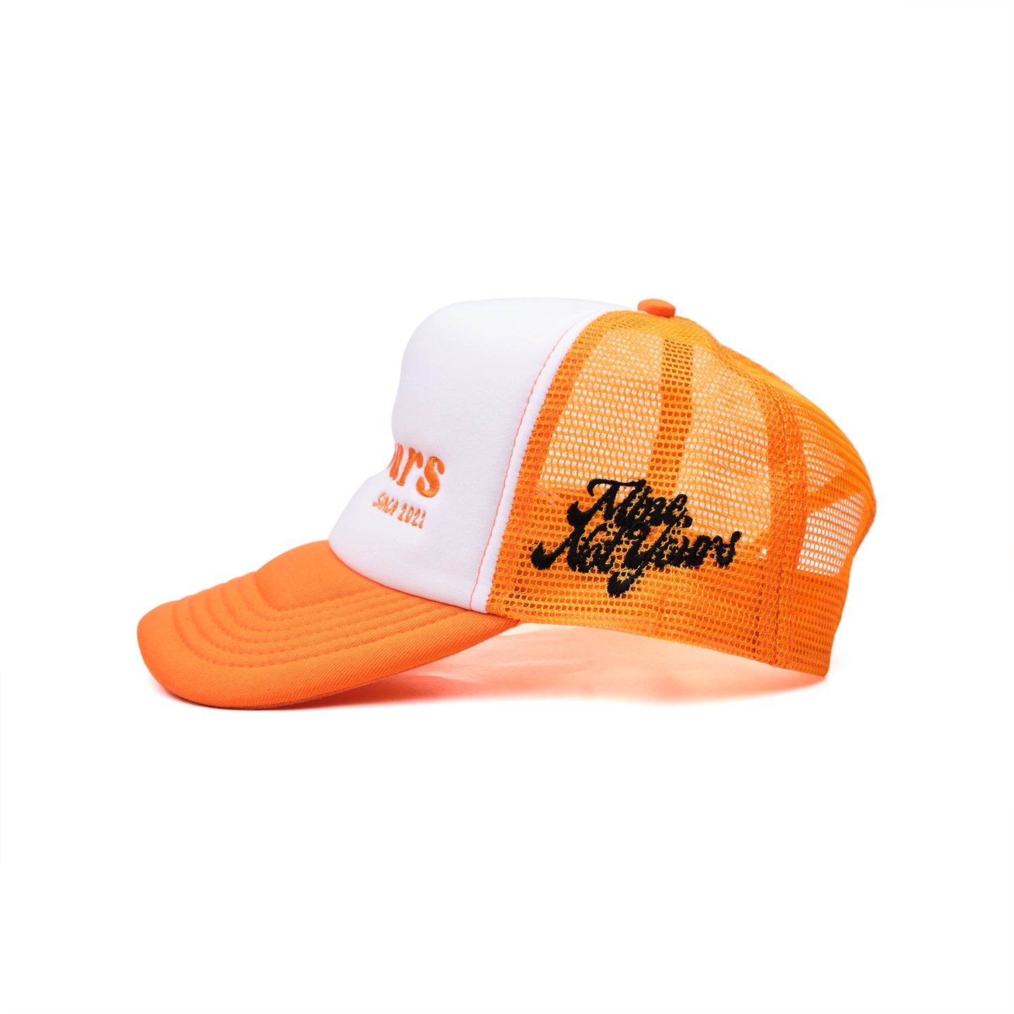 The Trucker Cap - Orange White